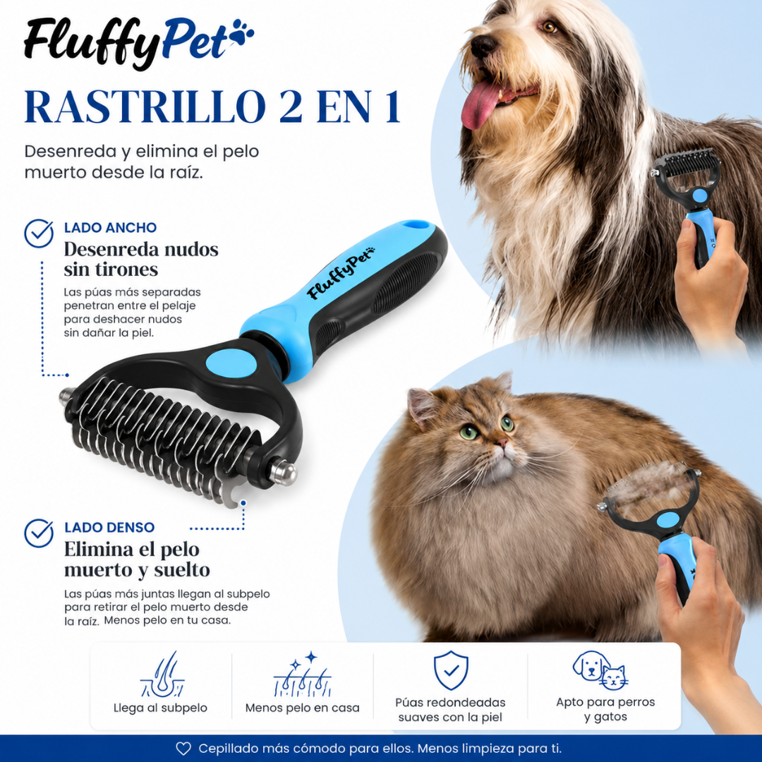 FurGlide™ Cepillo 2 en 1 Sin Tirones