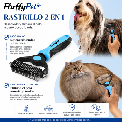 FurGlide™ Cepillo 2 en 1 Sin Tirones